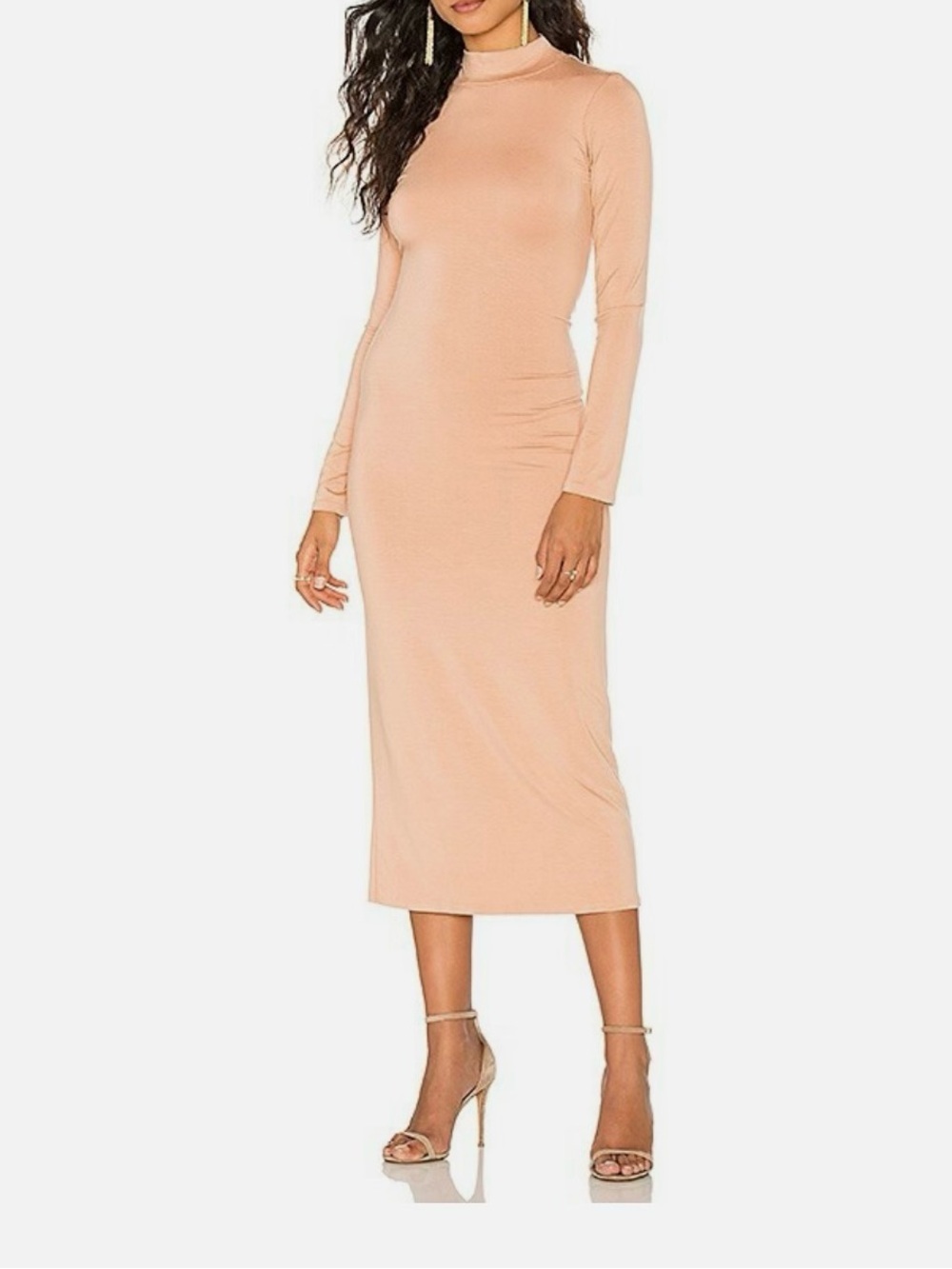 Rachel Pally Long Sleeve Midi Dress in Peach